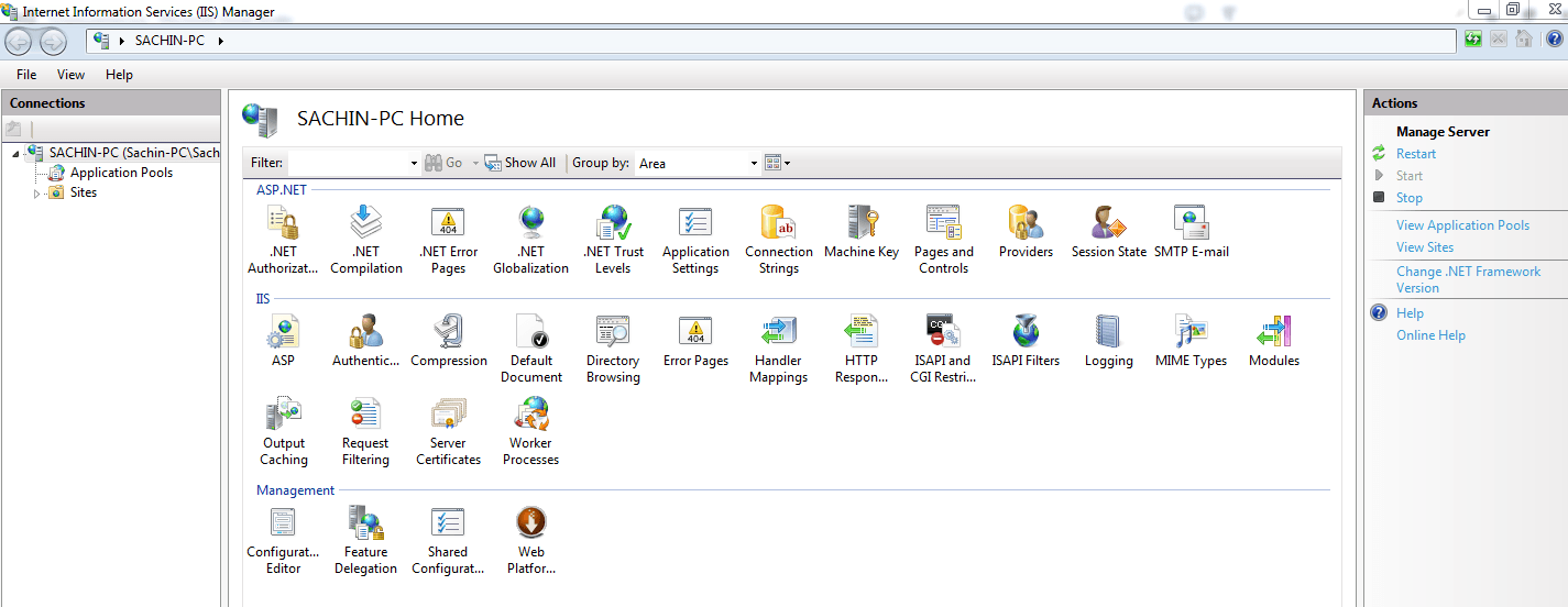 IIS manager