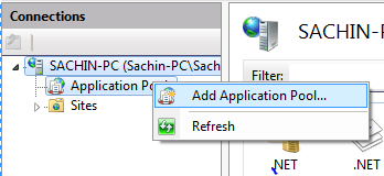 Add Application Pool