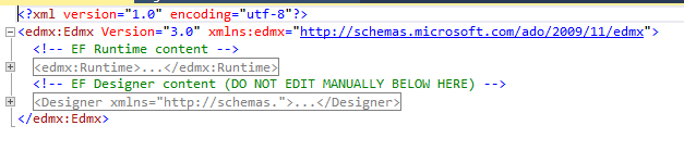 EDMX as XML